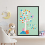 Affiche décorative chambre bébé – I believe, I can – Image 4