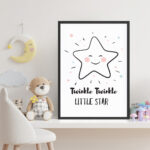 Affiche décorative chambre bébé - Twinkle Twinkle, Little Star – Image 4