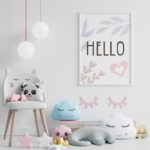 Affiche décorative chambre bébé - Hello – Image 5