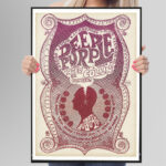 Affiche Vintage Deep Purple Sacramento 1968 – Image 3