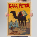 Affiche Vintage Gala Peter 1906 – Chocolat au lait – Image 3