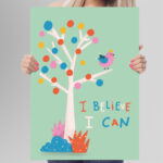 Affiche décorative chambre bébé – I believe, I can – Image 6