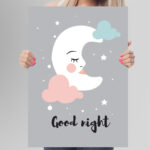 Affiche décorative chambre bébé - Good Night – Image 6