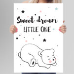 Affiche décorative chambre bébé - Sweet Dream Little One – Image 6