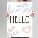 Affiche décorative chambre bébé - Hello – Image 6