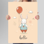 Affiche décorative chambre bébé - Hello – Image 6
