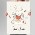 Affiche décorative chambre bébé – “Yum-Yum” – Image 6