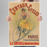 Affiche vintage Centaur Cycles – Paris (1898) – Image 3