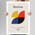Affiche Bauhaus 1923 – Quarter Circles Ausstellung – Image 3