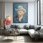 Affiche Autoportrait au chapeau de feutre – Vincent Van Gogh – Image 2