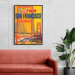 Affiche Vintage Fly TWA – San Francisco, Voyage vers la Californie – Image 5