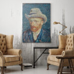 Affiche Autoportrait au chapeau de feutre – Vincent Van Gogh – Image 3