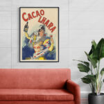 Affiche vintage Cacao Lhara – F. Mugnier (1889) – Image 5