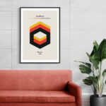 Affiche Typographique Bauhaus 1923 – Hexagons – Image 5