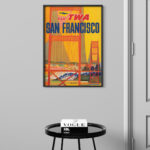 Affiche Vintage Fly TWA – San Francisco, Voyage vers la Californie – Image 6