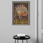 Affiche Vintage Quadrilette Peugeot 1925 – Image 6