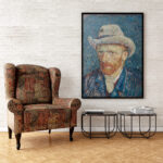 Affiche Autoportrait au chapeau de feutre – Vincent Van Gogh – Image 4