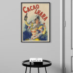 Affiche vintage Cacao Lhara – F. Mugnier (1889) – Image 6