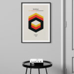 Affiche Typographique Bauhaus 1923 – Hexagons – Image 6