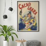 Affiche vintage Cacao Lhara – F. Mugnier (1889) – Image 8