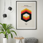 Affiche Typographique Bauhaus 1923 – Hexagons – Image 8