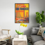 Affiche Vintage Fly TWA – San Francisco, Voyage vers la Californie – Image 9