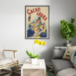 Affiche vintage Cacao Lhara – F. Mugnier (1889) – Image 9