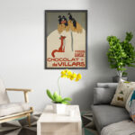 Affiche vintage Chocolat de Villars – Fribourg, Suisse (1905) – Image 9