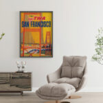 Affiche Vintage Fly TWA – San Francisco, Voyage vers la Californie – Image 10