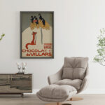Affiche vintage Chocolat de Villars – Fribourg, Suisse (1905) – Image 10