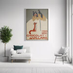 Affiche vintage Chocolat de Villars – Fribourg, Suisse (1905) – Image 11