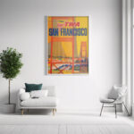 Affiche Vintage Fly TWA – San Francisco, Voyage vers la Californie – Image 11