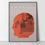 Vintage - USA - The unanimous declaration of the thirtheen united states