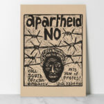 Vintage - Apartheid, no (1975) vintage poster by Rachael Romero