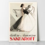 Affiche Vintage Delif. Clotilde and Alexandre Sakharoff lithography (1923)