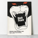 Affiche Vintage - Black Power, chromolithograph art by Alfredo Rostgaard
