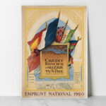 CREDIT FONCIER D'ALGERIE ET DE TUNISIE CAPITAL 125 MILLIONS FRANCE ALGERIE TUNISIE MAROC BALEARES MALTE SMY en 1920