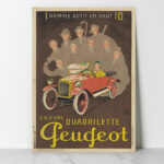 1 homme actif en vaut 10 s'il a une quadrilette Peugeot 1925