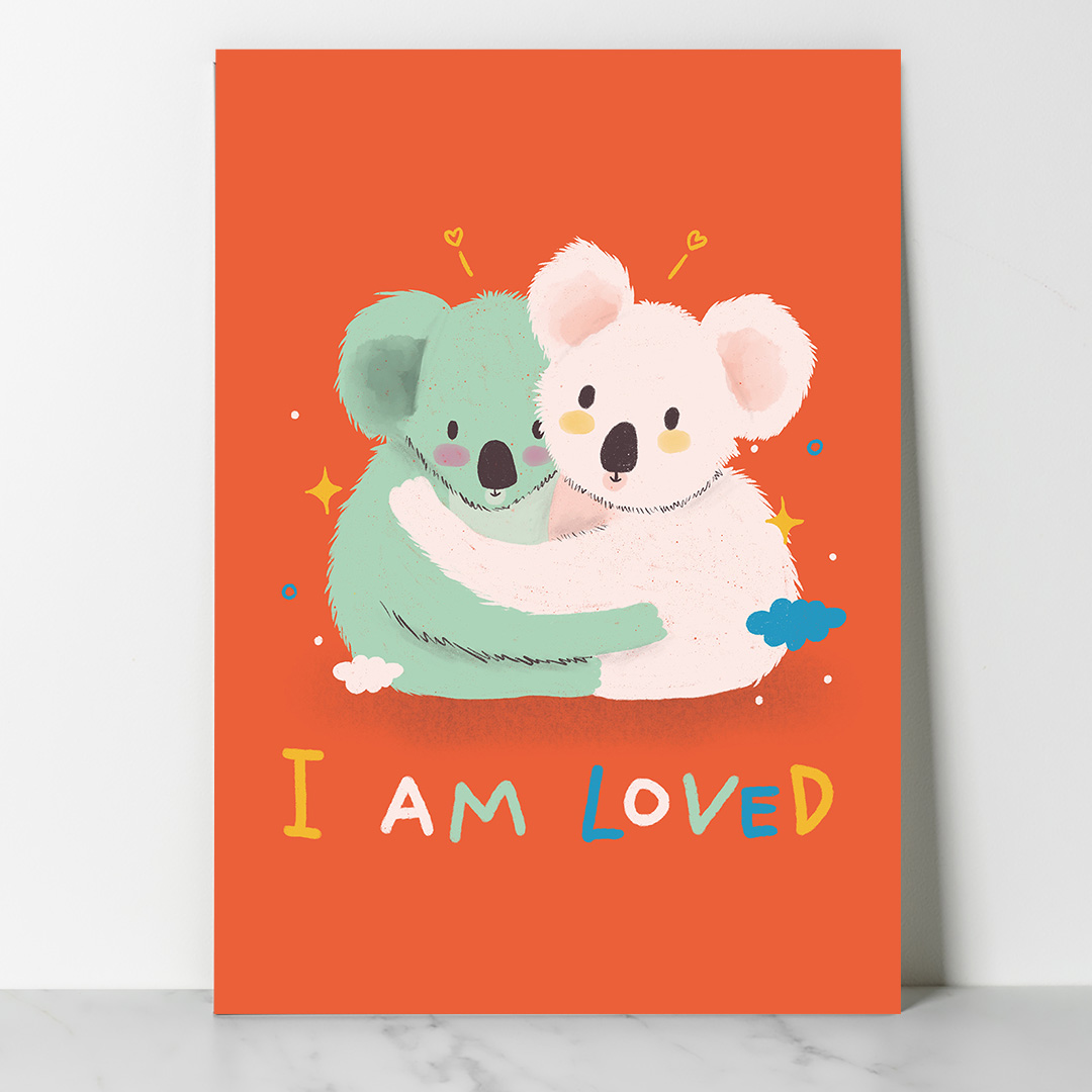 Main affiche décorative chambre bébé