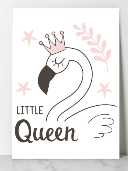 Affiche décorative chambre bébé - Little Queen