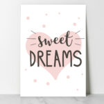 Affiche décorative chambre bébé - Sweet Dreams