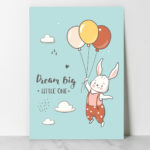 Affiche décorative chambre bébé – “Dream Big, Little One”