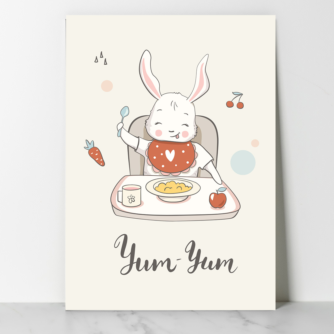 Main Affiche décorative chambre bébé – “Yum-Yum”