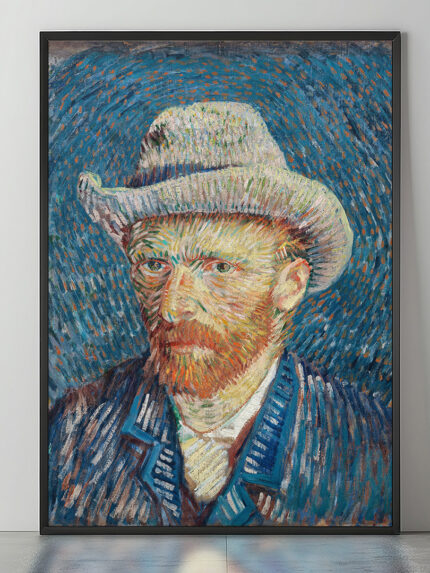 Affiche Autoportrait au chapeau de feutre – Vincent Van Gogh