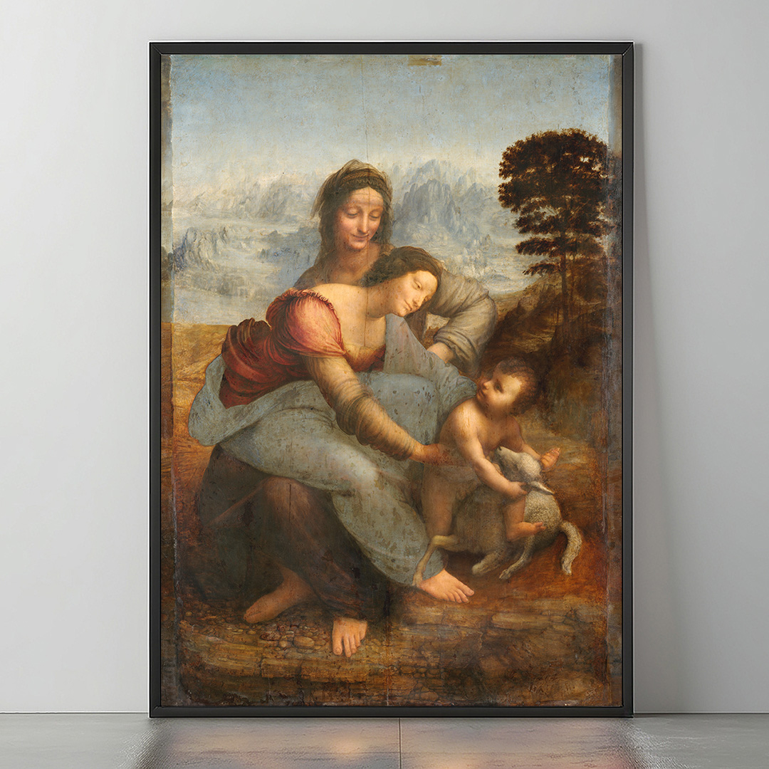 Main Affiche Virgin and Child with St Anne – Léonard de Vinci