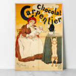 Affiche vintage Chocolat Carpentier – Henri Gerbault (1897) Algérie