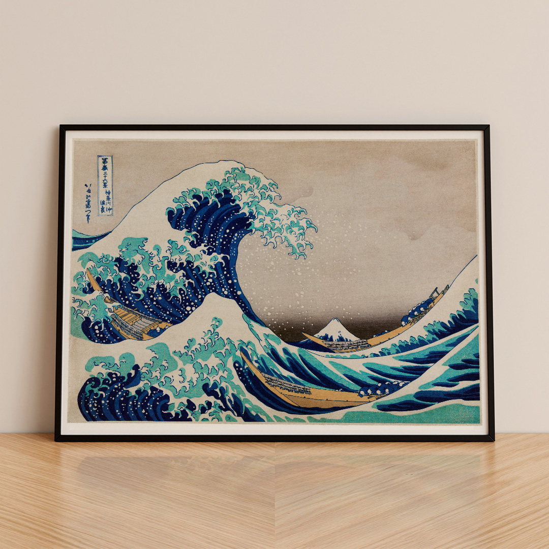 Oeuvres-iconique LV01 Affiche The Great Wave – estampe japonaise de Hokusai