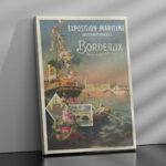 Affiche Ligue maritime française – Exposition Bordeaux 1907 – Image 2