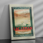 Affiche Lac Léman Suisse – Cie Gle de Navigation – Image 2