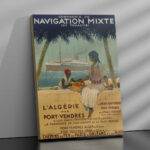 Affiche vintage Algérie collection Dzeco Art